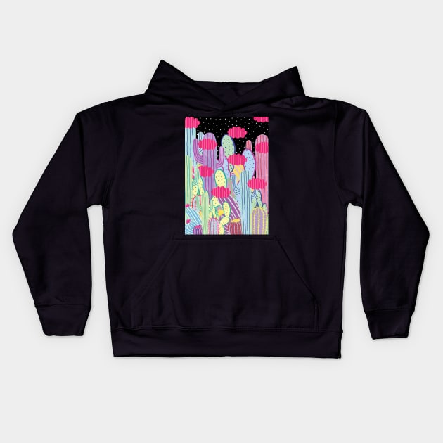 Cactus Party Kids Hoodie by saif